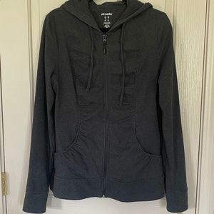 Marika Zip Up Rouched Hoodie Sz XL
